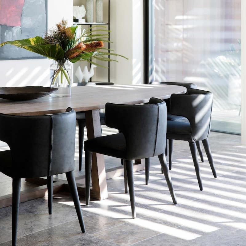 Extended Wingback Modern Dining Chair