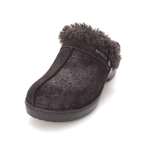 leather crocs women's