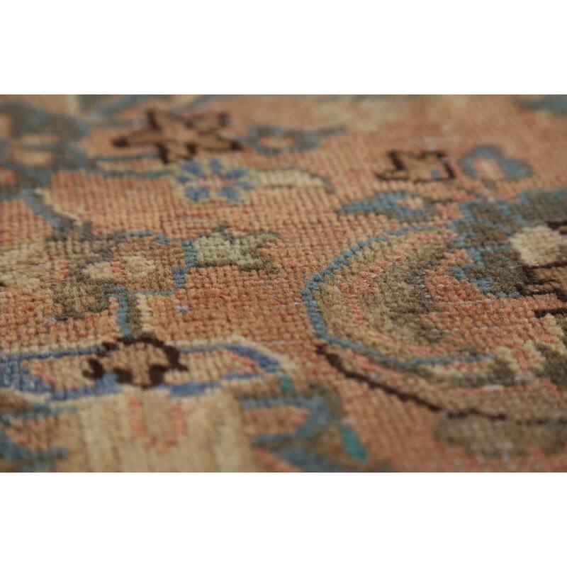 Traditional Mashad Persian Area Rug Handmade Wool Carpet - 9'3" x 12'10"