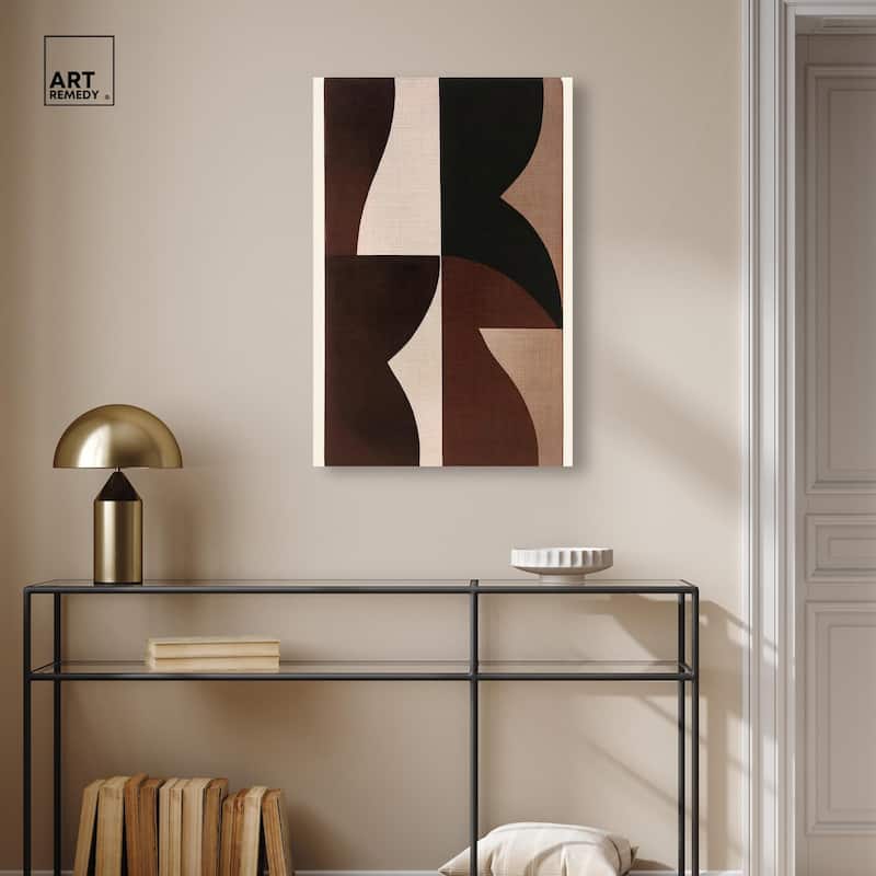 Quartet in Brown II Canvas by Art Remedy, Gallery Wrapped
