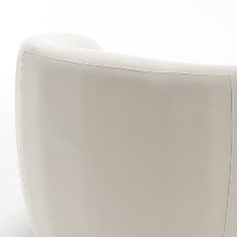 SEYNAR Modern Glam Velvet Upholstered 360 Degree Swivel Accent Armchair