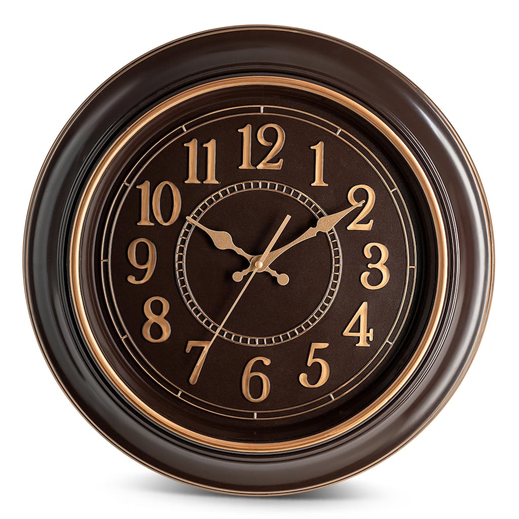 Large Wall Clock 18 Inch Quality Quartz Silent Non Ticking, Battery Operated,Beautiful Decorative Stylish Clock