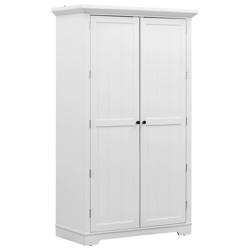 Freestanding 72"Tall Kitchen Pantry with Drawers, Door Shelves, Adjustable Shelves and Pull-out Trays