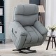 preview thumbnail 19 of 25, Super Soft And Large Power Lift Recliner Chair with Massage and Heat Grey