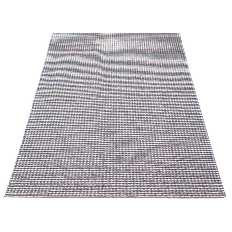 ECARPETGALLERY Braid weave Sienna Dark Navy Wool Rug - 5'0 x 8'1