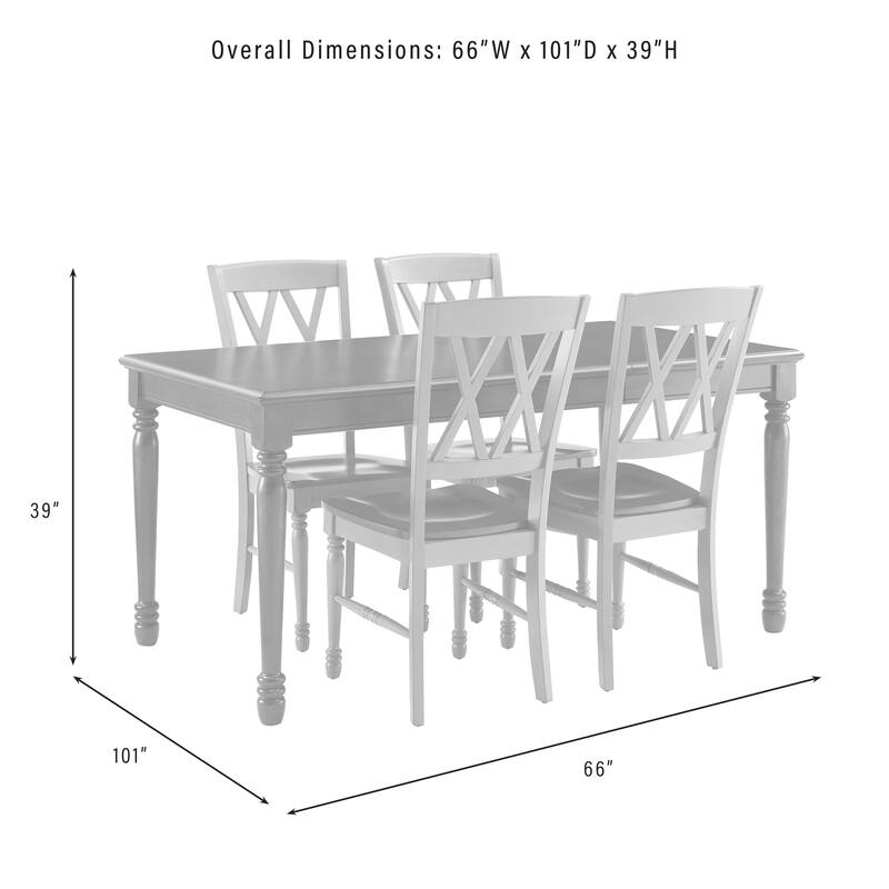 Crosley Shelby 5-Piece Dining Table Set For 4