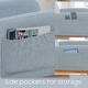 preview thumbnail 75 of 171, HOMYKA 28" Wide Rocking Chair for Nursery with Solid Wood Leg