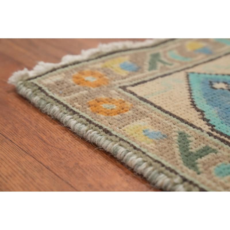 Hand Knotted Oriental 100% Wool Carpet Traditional Floral Beige & Ivories Tabriz Area Rug - 9' 3'' X 6' 3''