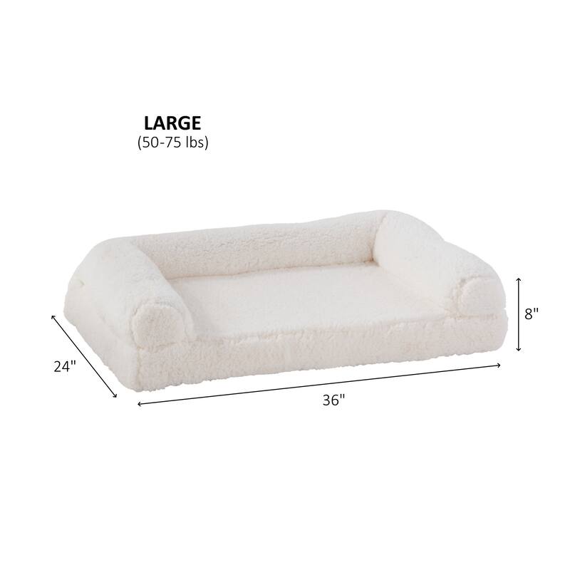 Millie Sherpa Sofa Style Dog Bed