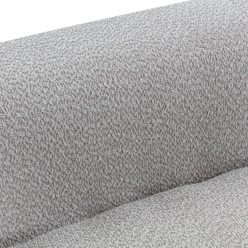 109.4" Modern Boucle Fabric Curved Sofa