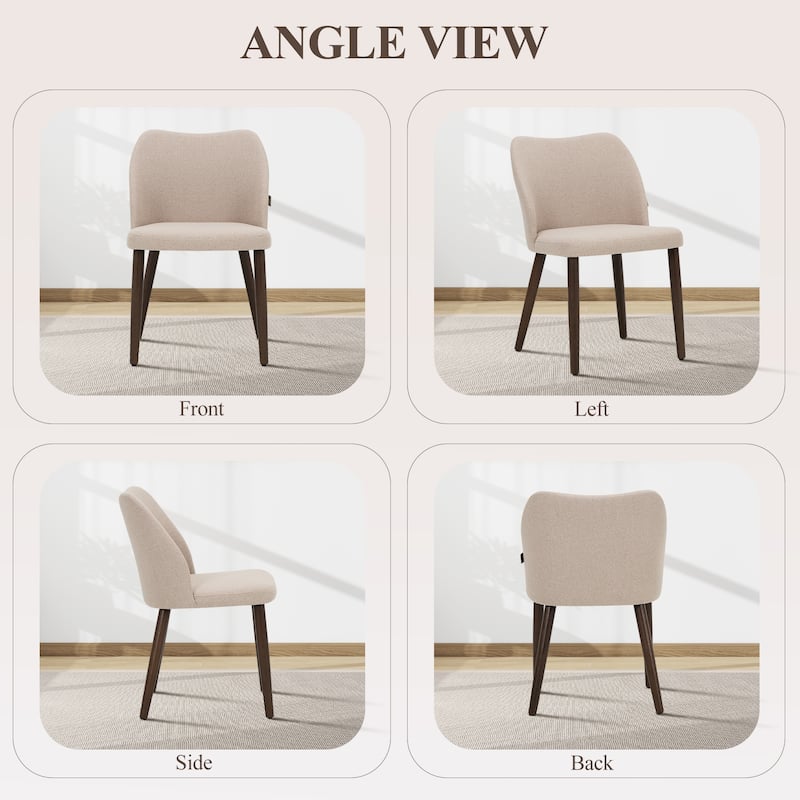 Modern Dining Chairs Upholstered Kitchen Chairs (set of 2)