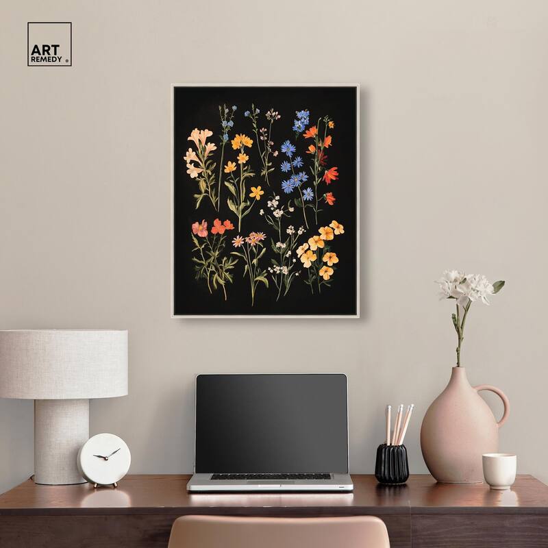 Darkling Daisies II Canvas by Art Remedy