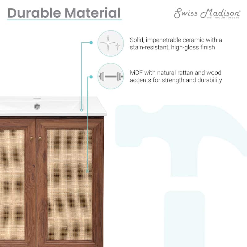 Classe Bathroom Vanity in Oak