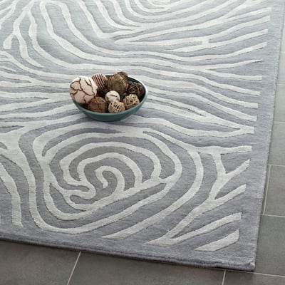 SAFAVIEH Couture Hand-knotted Tibetan Ilke Modern Wool Rug