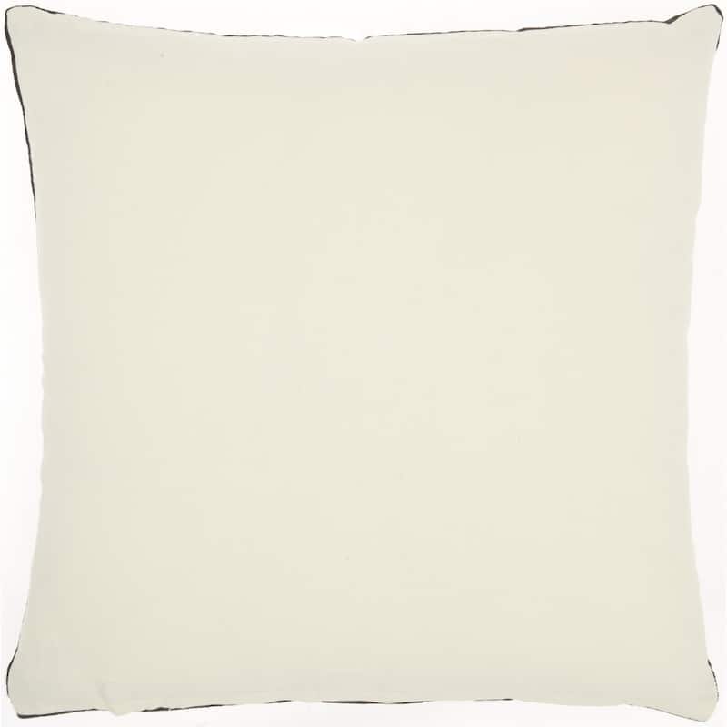 HomeRoots Solid Black Casual Throw Pillow
