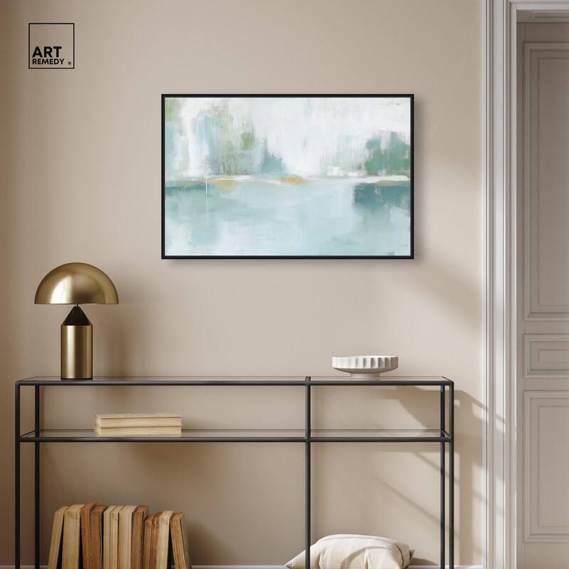 Mirrored Aqua Dream I Canvas by Art Remedy