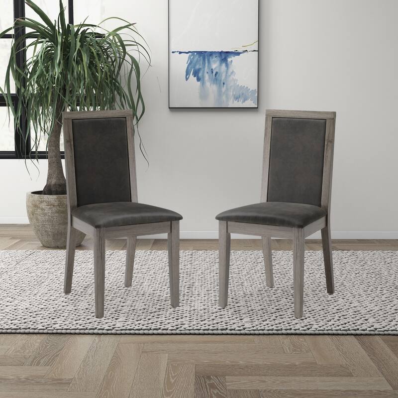 Upholstered Dining Chair - Dark Gray