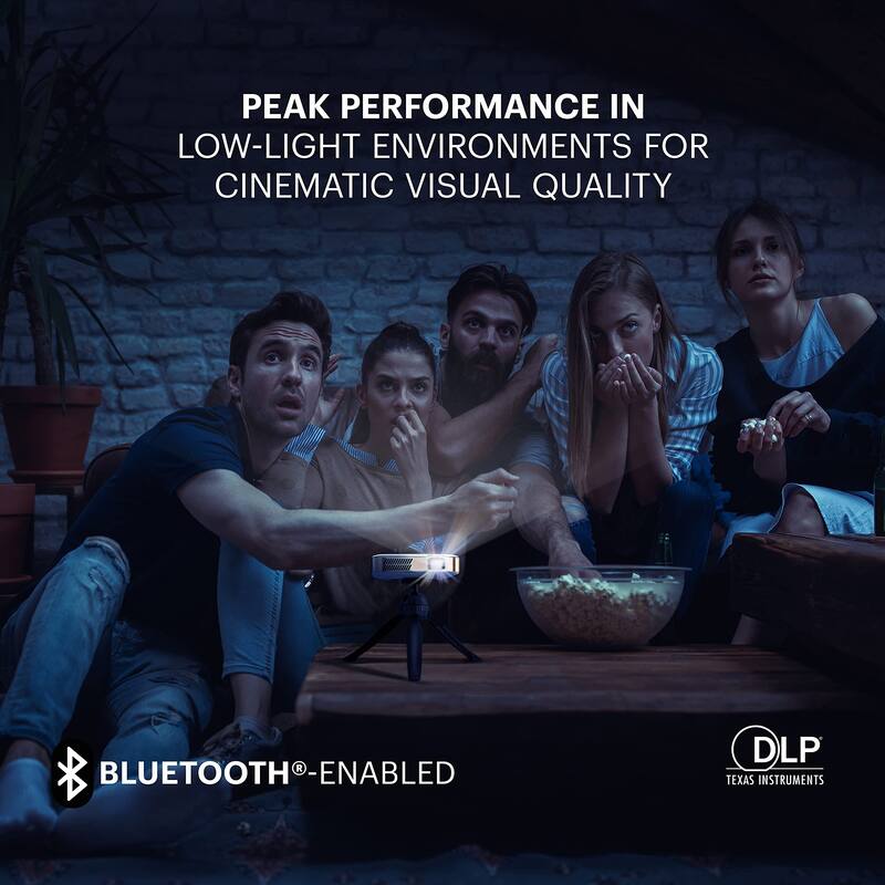 Kodak Luma 400 Smart Projector, HD Portable Pico Projector with Wi-Fi, Bluetooth & Tripod