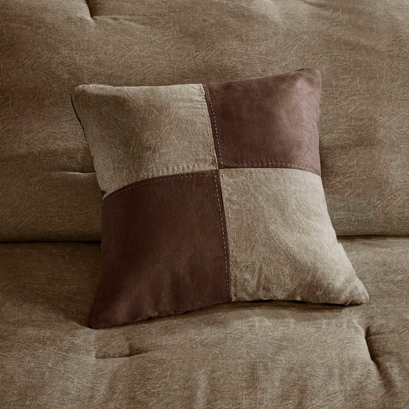 Madison Park Westbrook 7 Piece Faux Suede Comforter Set