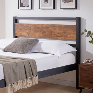 Wood Headboard Queen Size Bed,Queen Headboard with Rustic Solid Wood