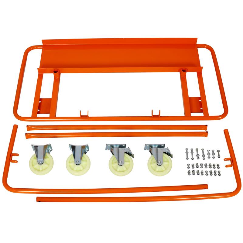 Drywall Sheet Cart & Panel Dolly, 1600lbs Capacity, Casters with Brake - 47"Lx23.5"Wx48"H