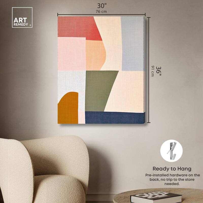 Planar Patchwork I Canvas by Art Remedy, Gallery Wrapped
