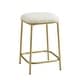 preview thumbnail 5 of 13, Bower Home Modern Gold Backless Upholstered Counter Stool (Set of 2)