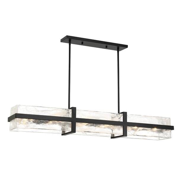 slide 2 of 11, Minka Lavery 3617 Cloud Break 12 Light 48" Wide Linear Chandelier