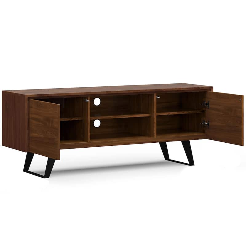 WYNDENHALL Mitchell WOOD Modern Industrial TV Media Stand For TVs