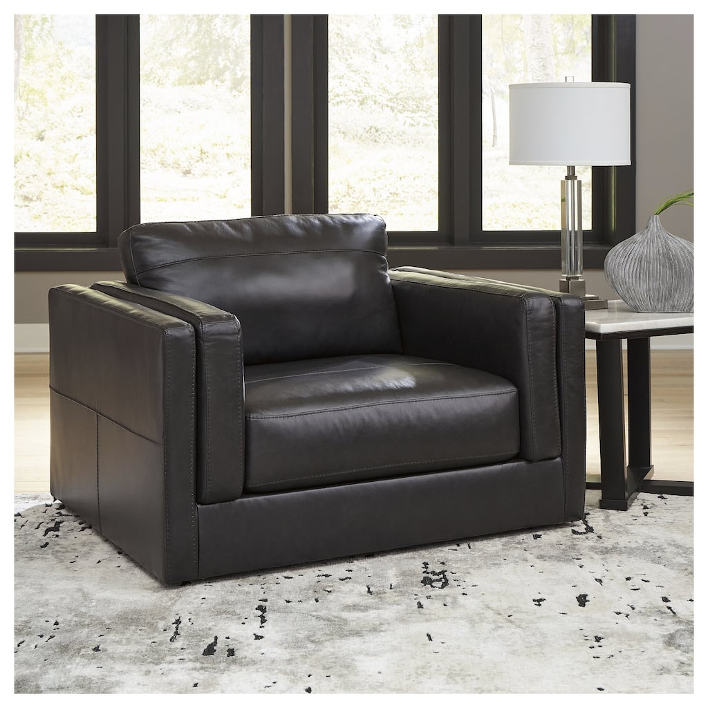 Signature Design by Ashley Amiata Onyx Oversized Chair - 50"W x 41"D x 35"H