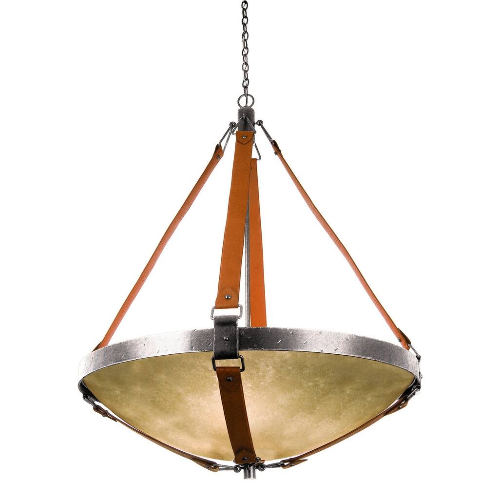 Kalco 4636PS/ECRU Six Light Pendant Rodeo Drive Pearl Silver - Exact Size