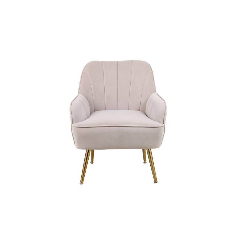 Modern Velvet Easy Assemble Sherpa Armchair for Living Room,Bedroom