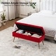 preview thumbnail 82 of 92, Velvet Storage Ottoman Bench with gold legs and Nailhead Trim for Bedroom/End of Bed/Entryway/Window