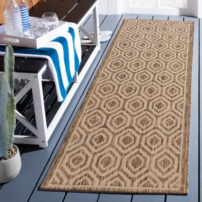 SAFAVIEH Courtyard Carolee Indoor/ Outdoor Patio Backyard Rug