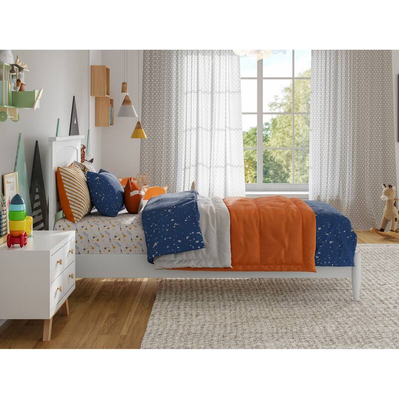 Naples Solid Wood Low Profile Platform Bed