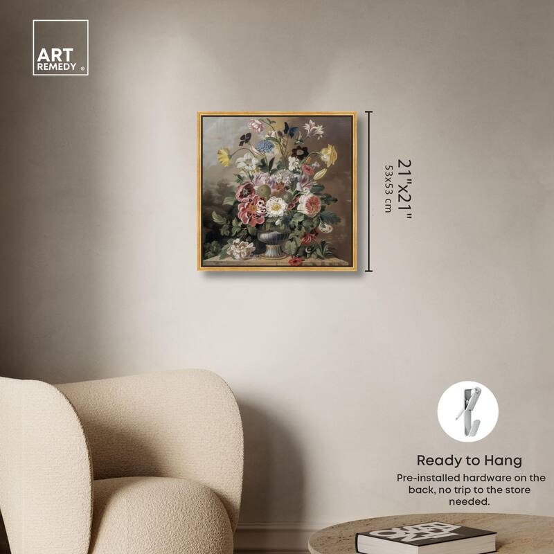 Classical Dream Vase Canvas by Art Remedy