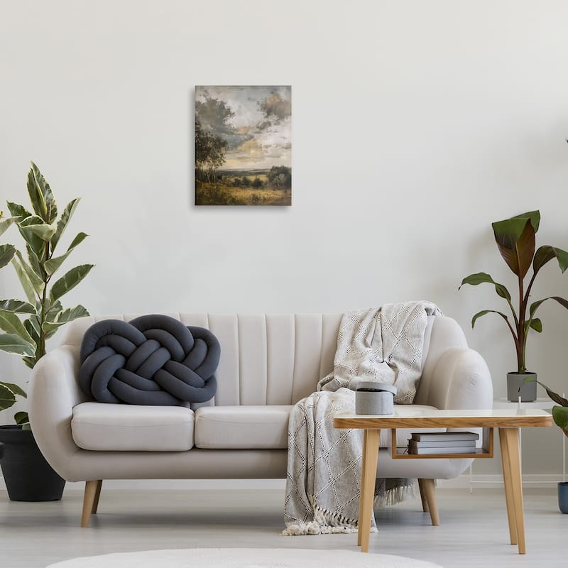 Stupell Rural Meadow at Dawn Canvas Wall Art Design By LSR Creative Studio