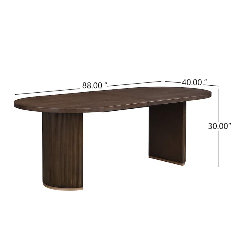 Christopher Knight Home - Eleanor Modern Style Oval Wood Dining Table