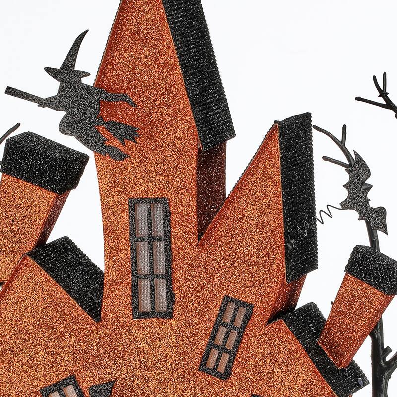 18" LED Cardboard Haunted Mansion