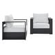 preview thumbnail 5 of 39, Tahoe Outdoor Patio Powder-Coated Aluminum 2-Piece Armchair Set