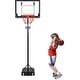 preview thumbnail 7 of 9, Portable Basketball Hoop Backboard System Stand Outdoor Sports Equipment Height Adjustable 5Ft-6.8Ft with Wheels for Kids