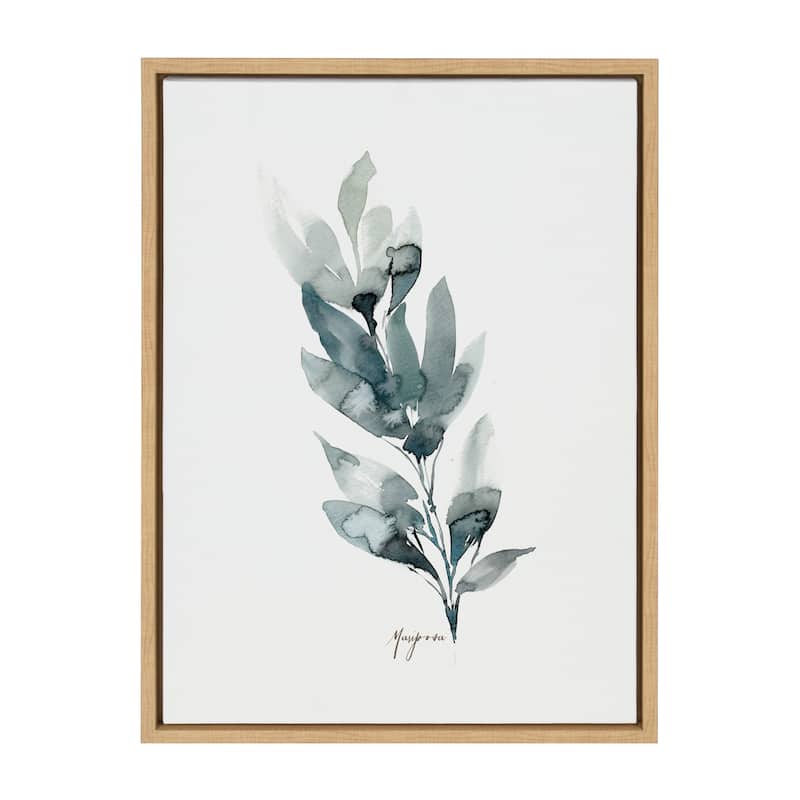 Kate and Laurel Sylvie Wild Mariposa Framed Canvas by Sara Berrenson - 18x24 - Plastic - Natural