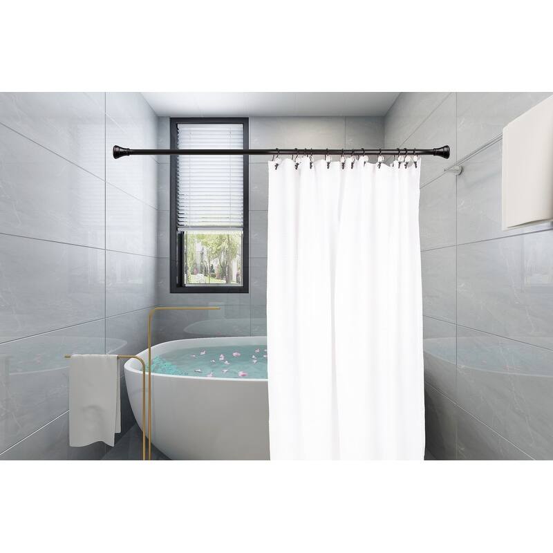 Utopia Alley Rustproof Zinc Double Shower Curtain Hooks for Bathroom, Crystal Design, Set of 12