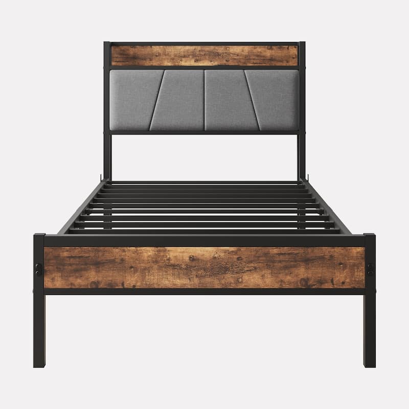 Storage Bed Headboard with Charging Station