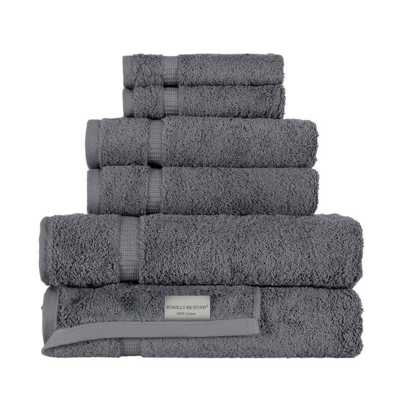Towels Beyond - Luxury 6 Piece Turkish Cotton Towel Set --image