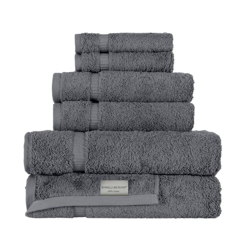 Towels Beyond - Luxury 6 Piece Turkish Cotton Towel Set - Highly Absorbent & Durable for Home & Spa