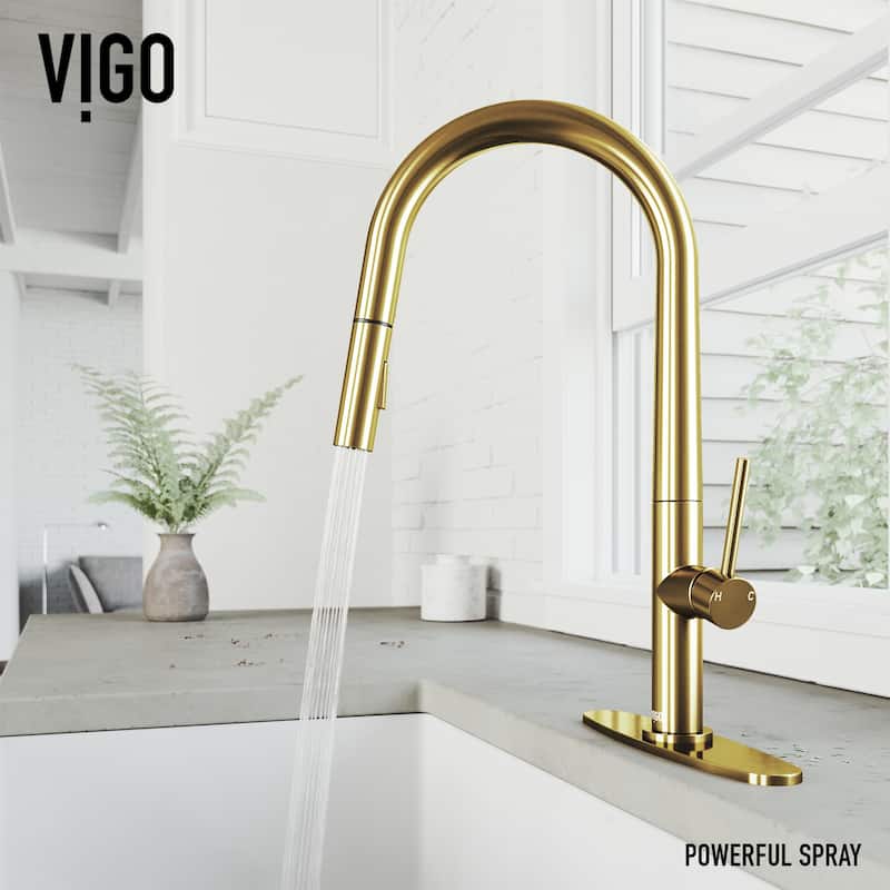 VIGO Greenwich Pull-Down Spray Kitchen Faucet