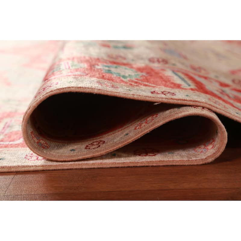 Vegetable Dye Heriz Serapi Oriental Area Rug Hand-Knotted Wool Carpet - 8'0"x 10'1"