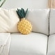 preview thumbnail 1 of 4, Mina Victory Pineapple Throw Pillow Yellow - 20" X 12"
