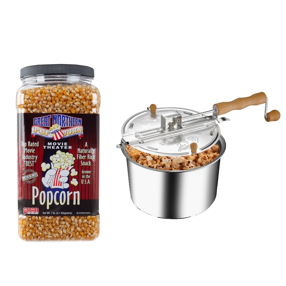 https://ak1.ostkcdn.com/images/products/is/images/direct/017d9ff49c941626c1d6caa8f2c2af74995fb0ce/Stove-Top-Popcorn-Maker-%E2%80%93-6.5-Quart-Stainless-Steel-Popper-with-7lbs-of-Popping-Corn-Kernels-by-Great-Northern-Popcorn.jpg